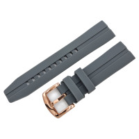 Силіконовий ремінець Vostok-Europe Almaz / NP1 / 22 мм / grey / rose buckle