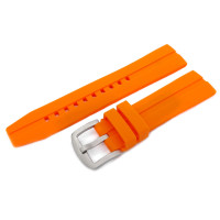 Силиконовый ремешок Vostok-Europe Almaz / NP1 / 22 мм / orange /  матова пряжка