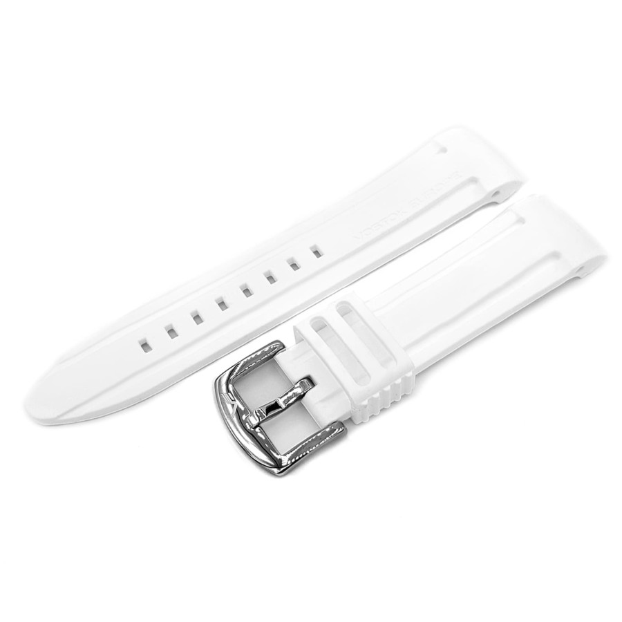 Силиконовый ремешок Vostok-Europe Anchar / 24 мм / white / 