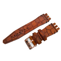 Кожаный ремешок Vostok-Europe  Energia Rocket  / 26 мм / brown / чорний / rose buckle