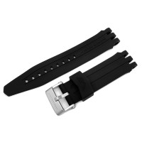 Силіконовий ремінець Vostok-Europe Energia Rocket / 26 мм / чорний /  матова пряжка