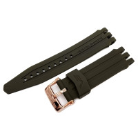 Силиконовый ремешок Vostok-Europe Energia Rocket / 26 мм / khaki / rose buckle