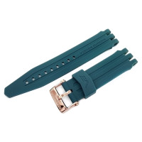 Силиконовый ремешок Vostok-Europe Energia Rocket / 26 мм / petrol blue / rose buckle