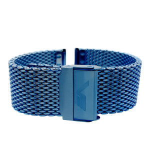 Браслет из нержавеющей стали Vostok-Europe Limousine milanaise mesh / 22 мм / blue