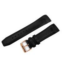 Шкіряний ремінець Vostok-Europe Limousine Alltimer / 23 мм / чорний / rose buckle