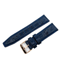 Кожаный ремешок Vostok-Europe  Limousine  / 23 мм / blue / rose buckle