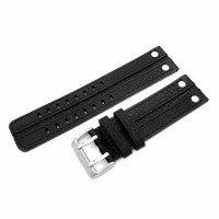 Кожаный ремешок Vostok-Europe  Expedition North Pole 1 / Everest  / 24 мм / чорний /  матова пряжка