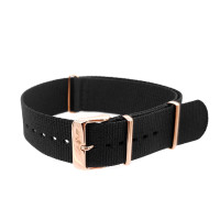 Нейлоновый ремешок Vostok-Europe Expedition North Pole 1 / Everest / 24 мм / чорний / rose buckle