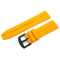 Силиконовый ремешок Vostok-Europe Expedition North Pole 1 / Everest / 24 мм / yellow / чорна пряжка