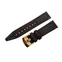 Кожаный ремешок Vostok-Europe  Rocket N1 vegetable  / 23 мм / brown / turquoise / bronze buckle