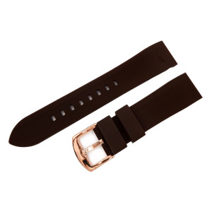 Силиконовый ремешок Vostok-Europe Rocket N1 / 23 мм / brown / rose buckle