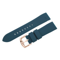 Силіконовий ремінець Vostok-Europe Rocket N1 / 23 мм / petrol blue / rose buckle