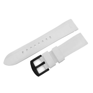 Силиконовый ремешок Vostok-Europe Rocket N1 / 23 мм / white / чорна пряжка