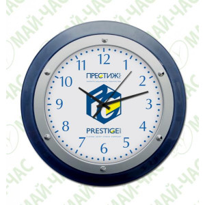 Настінний годинник з нанесеним логотипом Престиж груп