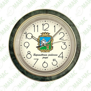 Настенные часы с нанесенным логотипом Баришівська района рада