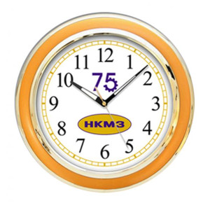 Настінний годинник з нанесеним логотипом НКМЗ
