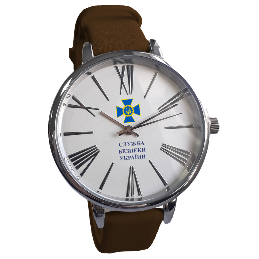 Наручные часы с  логотипом 2019-08-brown