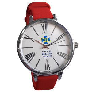 Наручные часы с  логотипом 2019-08-red