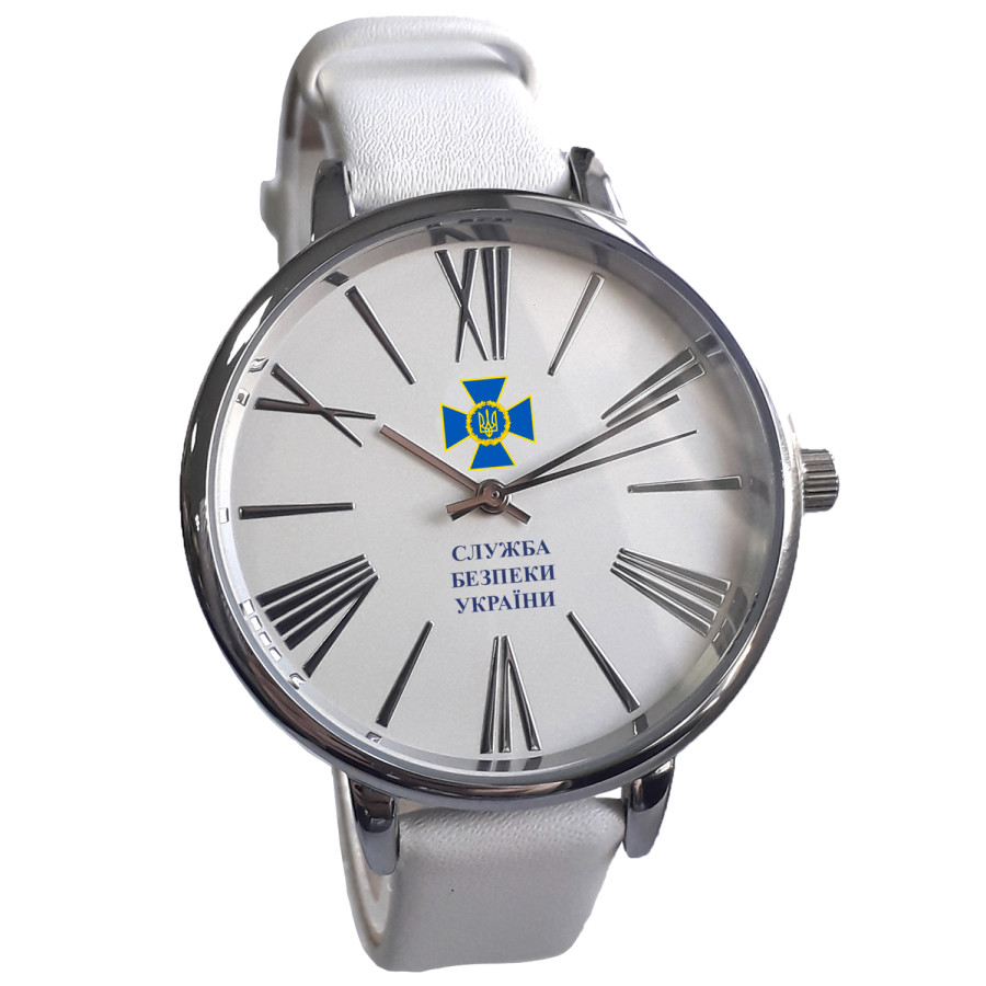 Наручные часы с  логотипом 2019-08-white